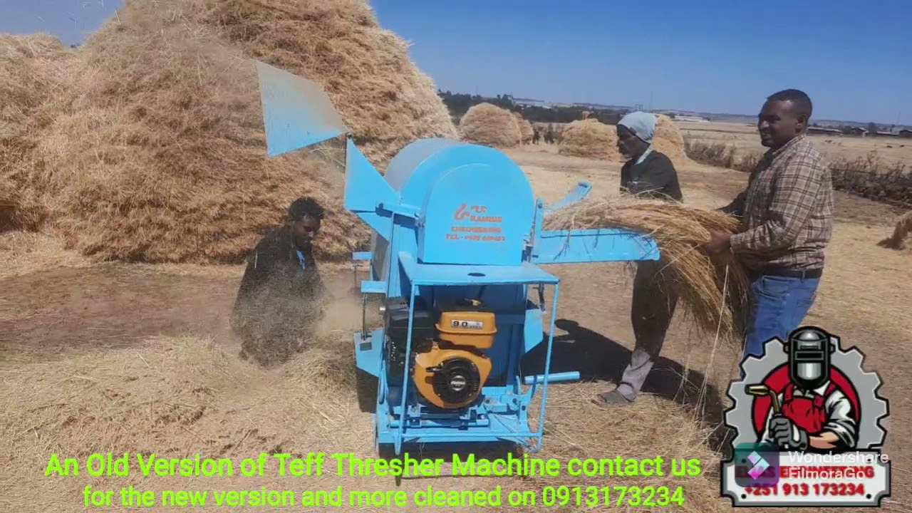 An Old Version of Teff Thresher Machine for the New Version Please contact us with 0913173234