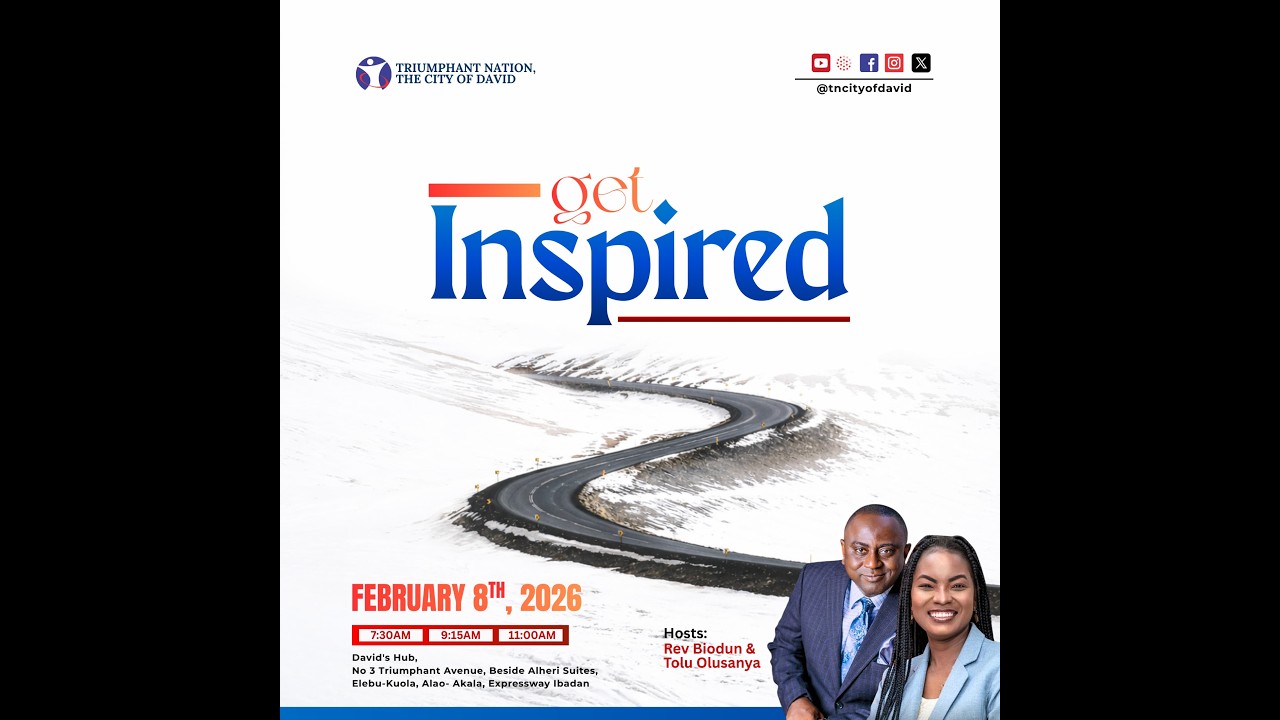 GET INSPIRED SUNDAY || SECOND SERVICE || 08-02-2026
