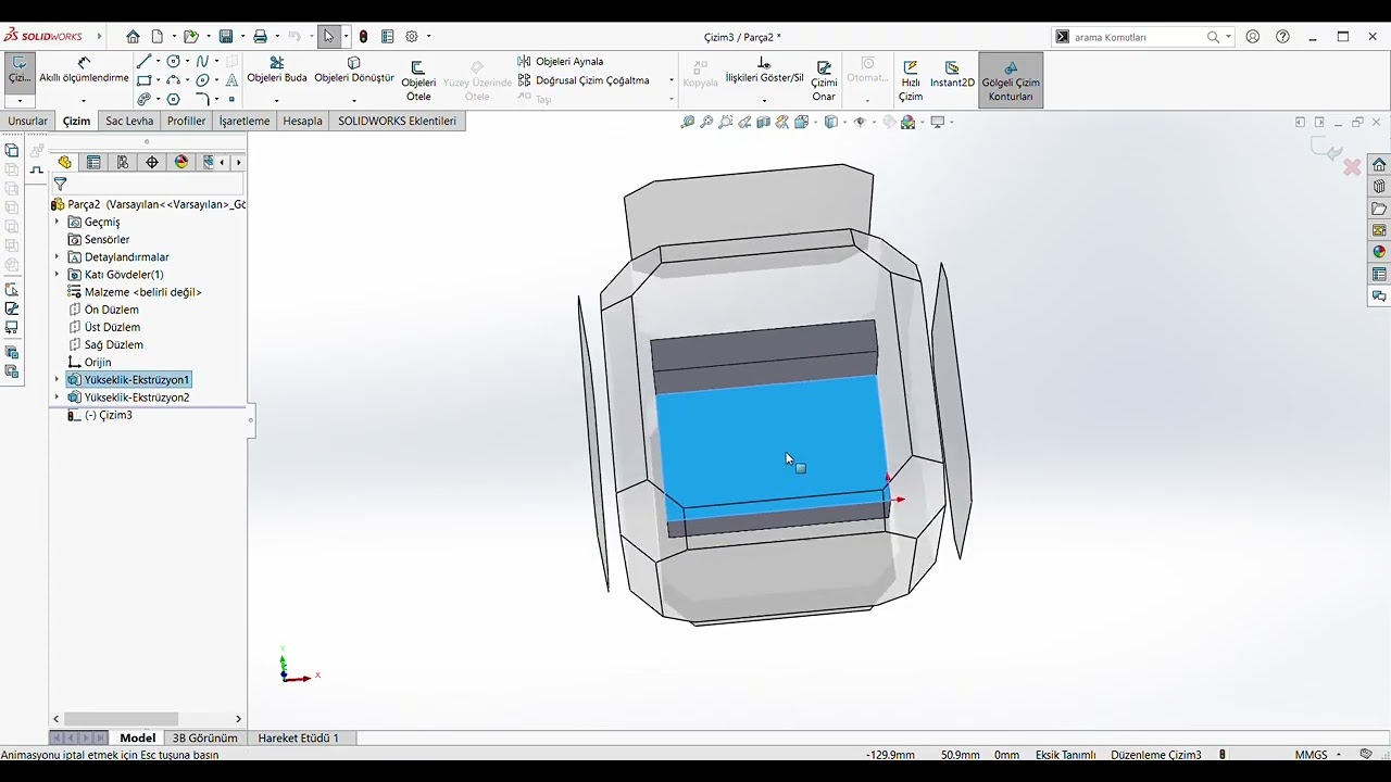Destpêkirina Solidworksê / Solidworkse giriş
