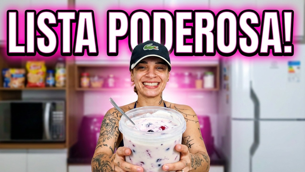 TUDO QUE COMPREI para minha dieta de perda de GORDURA com VALOR FINAL 