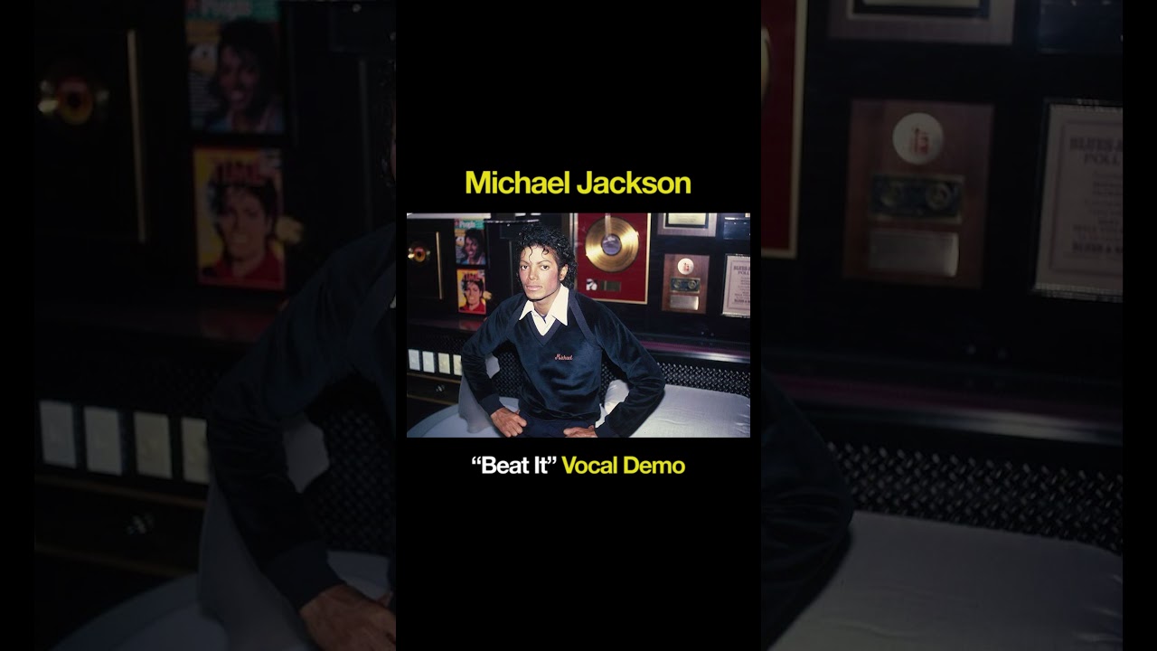 Michael Jackson SINGING the parts to &ldquo;Beat It&rdquo; on the demo! #music #song #recording #80smusic