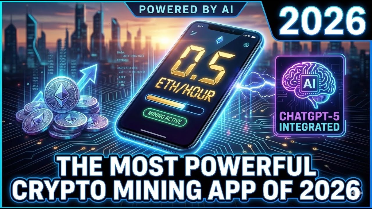 Самое мощное приложение для майнинга криптовалюты 2026 года &ndash; 0,5 ETH/час с ChatGPT-5!