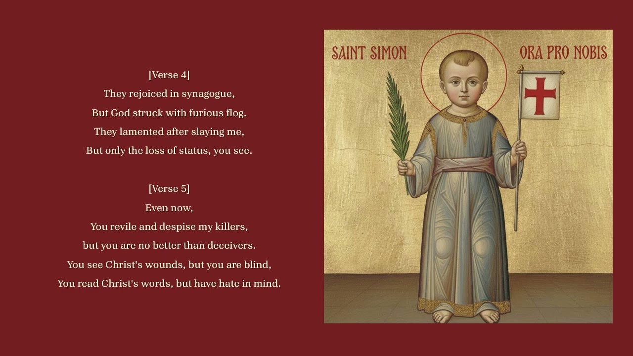 Forgive Them (St. Simon of Trent) #trent #forgiveness #inri