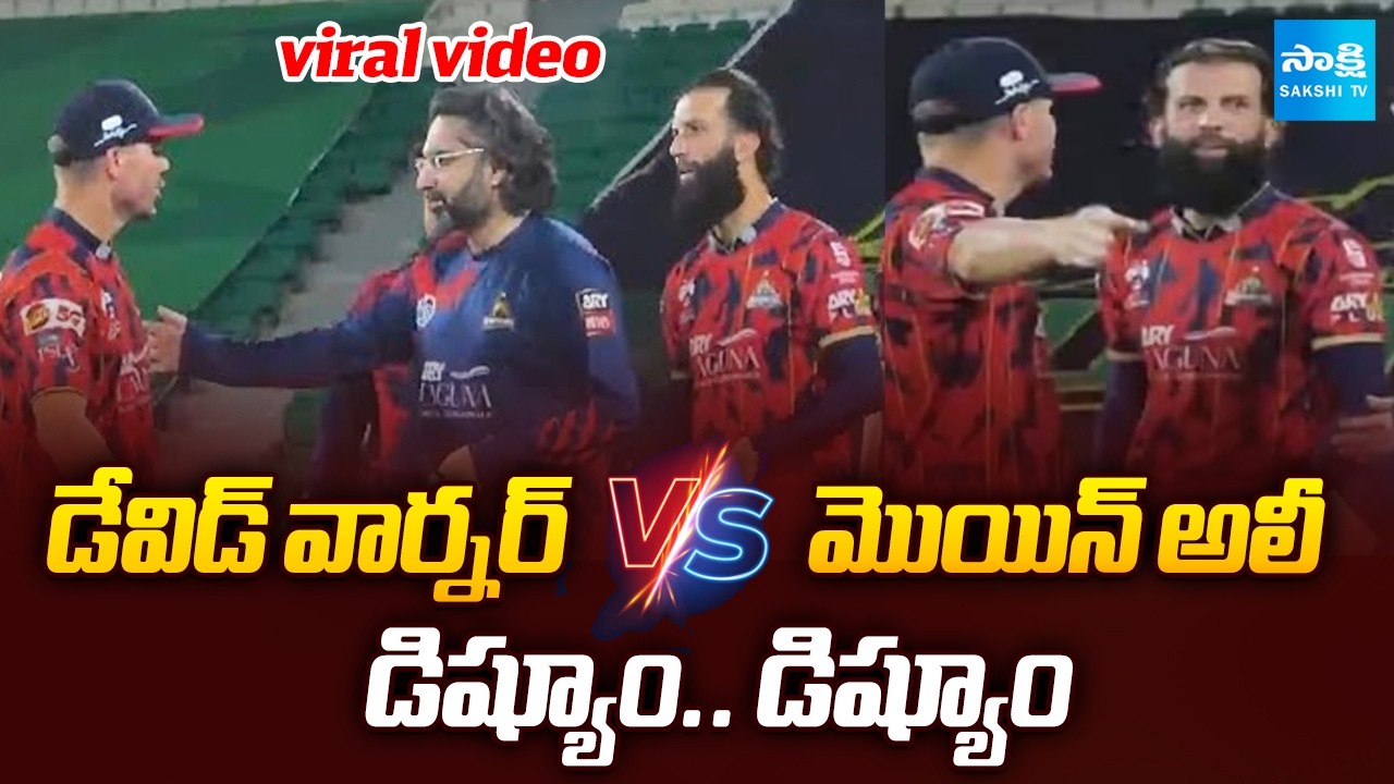 Big Fight Between Moeen Ali and David Warner | PSL 2026 | Karachi Kings | @SakshiTVSports
