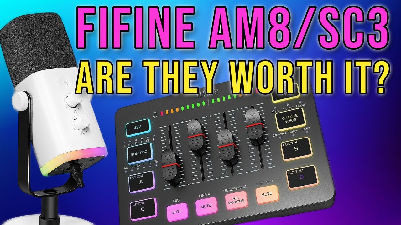 Can a budget Mic and Mixer be any good? Fifine AM8 and SC3 review