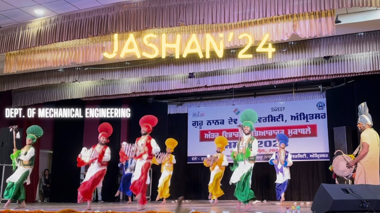 Jashan’24 Bhangra by Dept. Of Mechanical Engineering | G.N.D University Amritsar #gnduamritsar