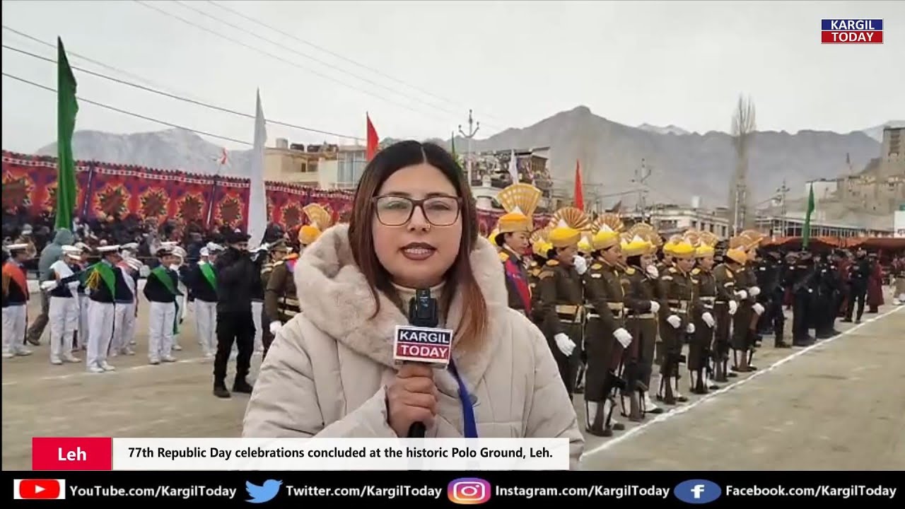 Leh: 77th Republic Day Concludes with Grandeur at Historic Polo Ground