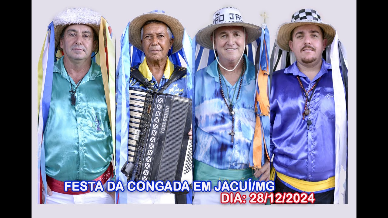Congada 2024 em Jacuí/MG - Canutinhos no dia 28