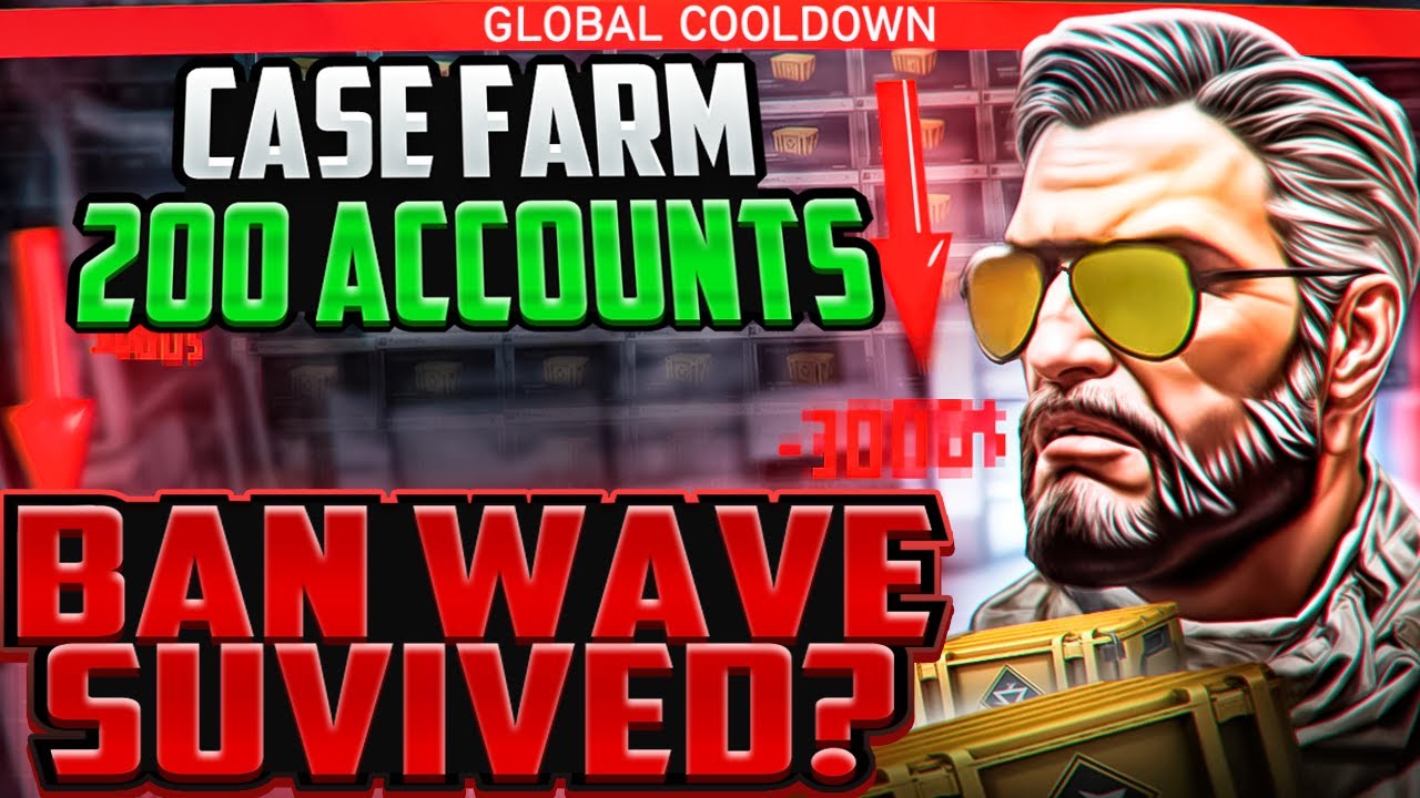 FARM 200 ACCOUNTS AFTER A WAVE OF BANS! WHAT'S LEFT? | CS2 Case Farming 2025