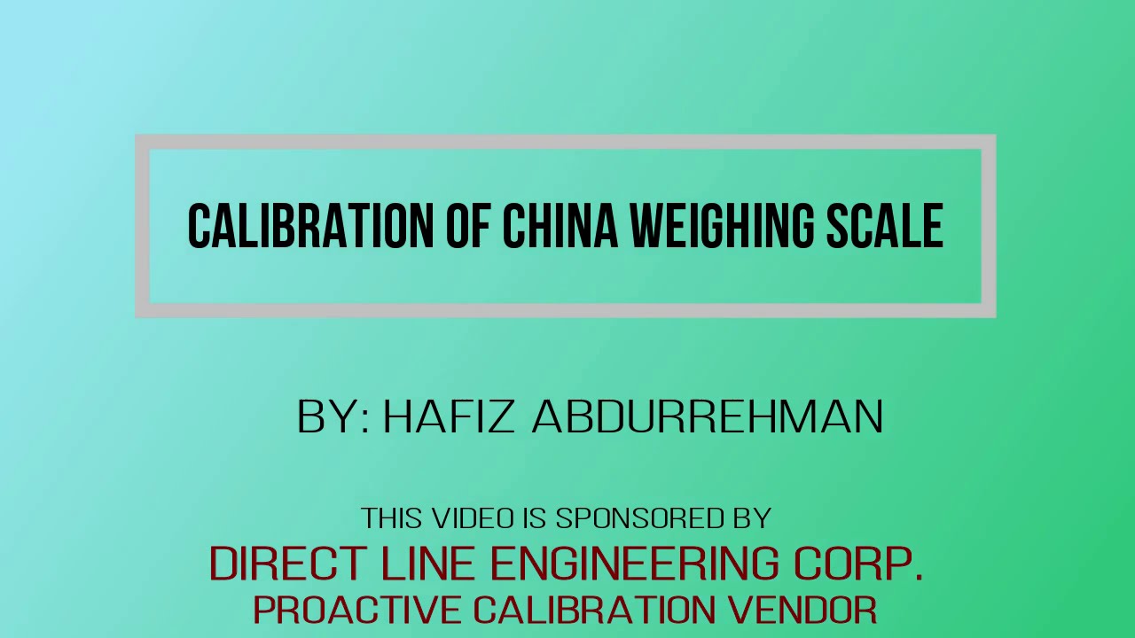Calibration of China / shopkeeper weighing scale.|IN URDU & Hindi |Calibration_world_pk|