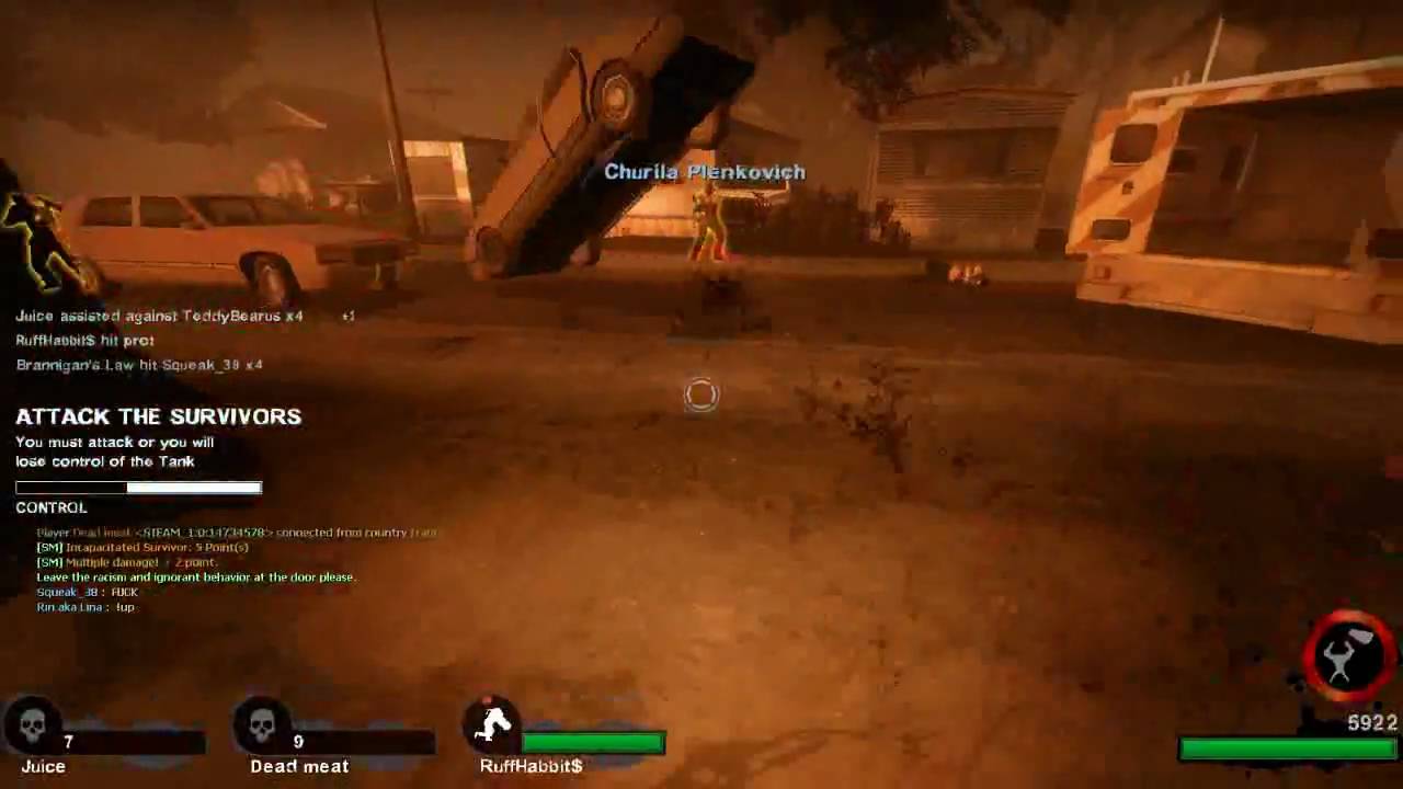 10 vs. 10 L4D2 Tank