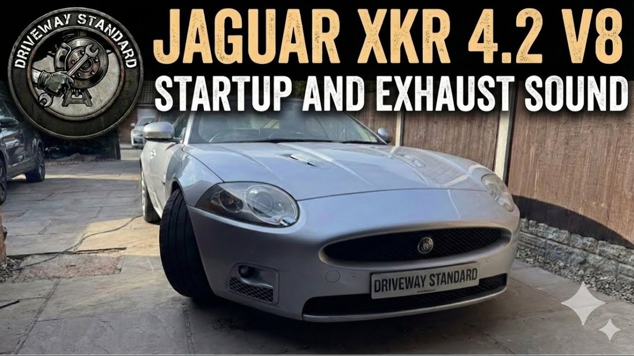 Jaguar XKR 4.2 V8 startup and exhaust sound. Miltek exhaust with sport cats. 