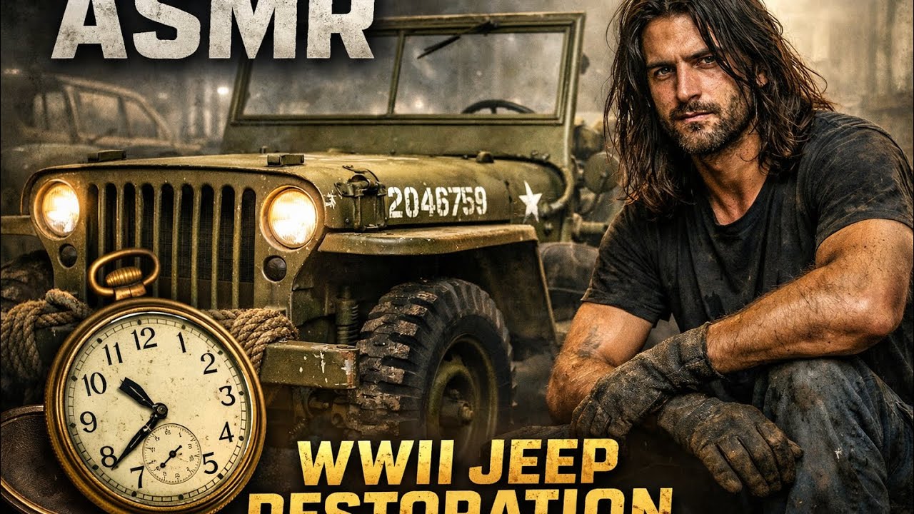 Rusty WWII Jeep Willys Comes Back to Life | Full ASMR Restoration