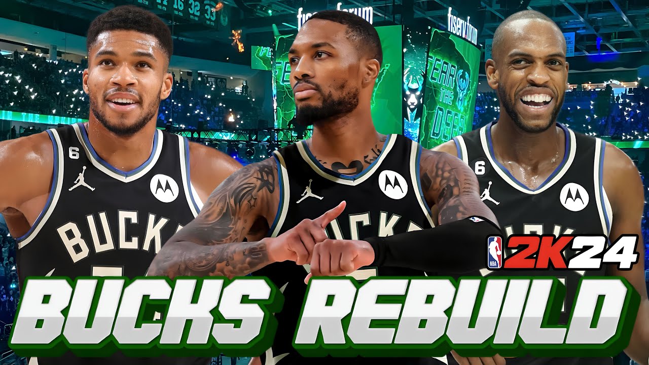 Realistic Damian Lillard Milwaukee Bucks Rebuild In NBA 2K24!
