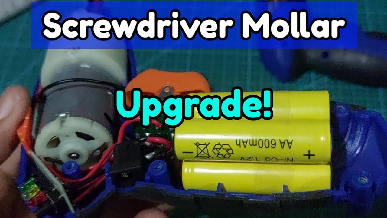 UPGRADE BATTERY SCREWDRIVER MOLLAR 4.8V