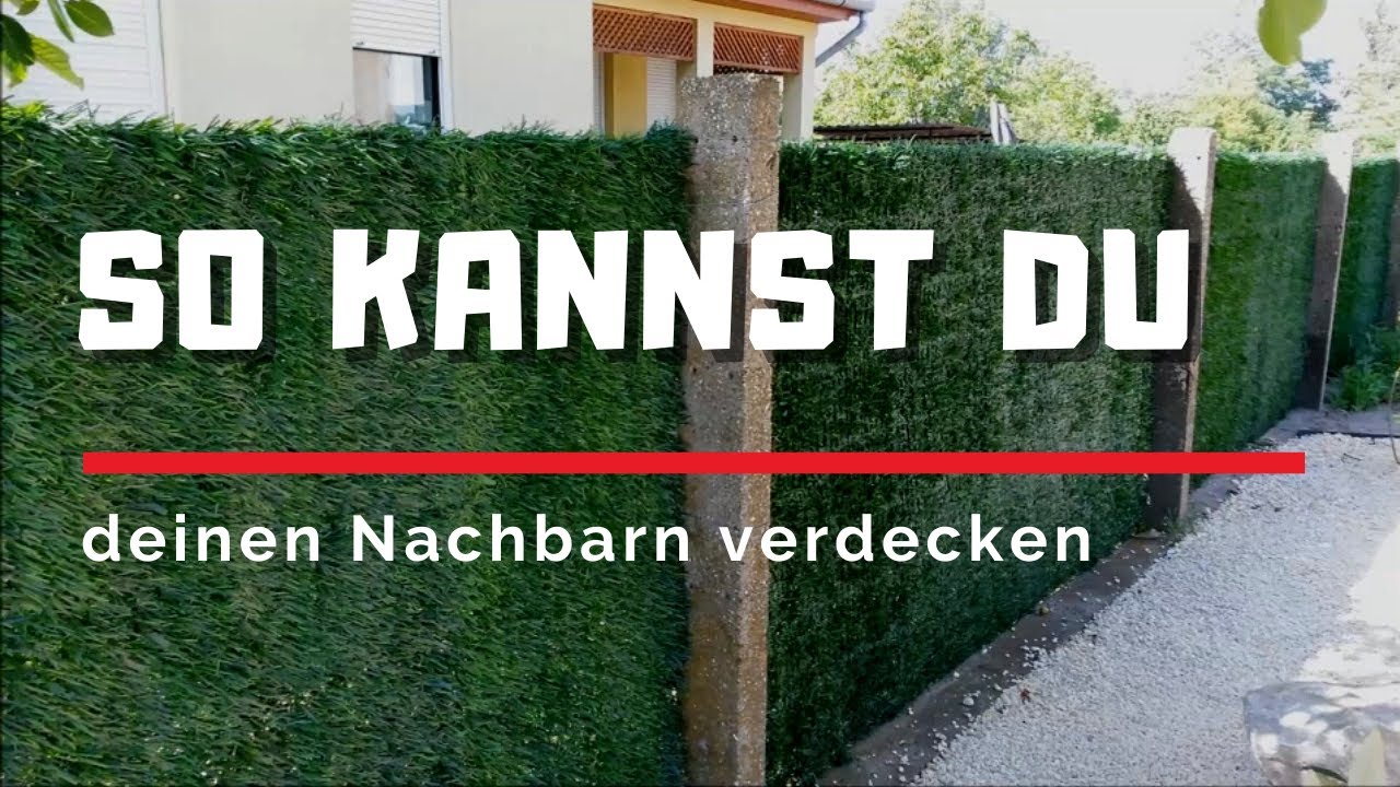 Kunsthecke Sichtschutz f&uuml;r Z&auml;une, Heckenzaun