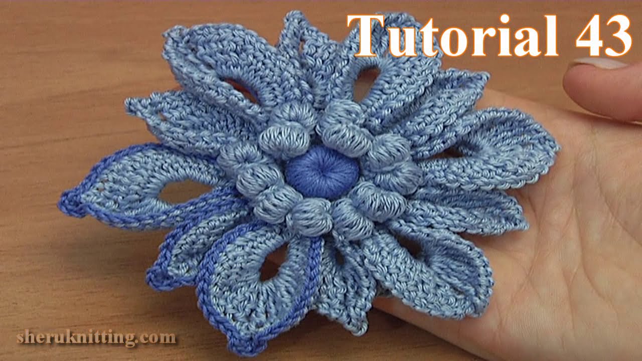Crochet Flower For Irish Lace
