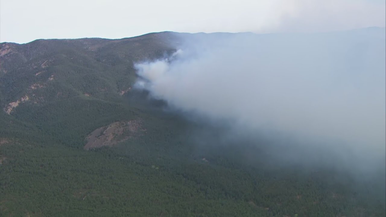 Sky News 13 flies over Hermits Peak, Calf Canyon Fire | May 6