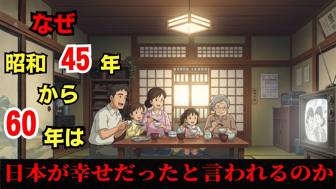 なぜ昭和45年から60年は特別だったのか日本が「幸せだった」と静かに語られる15年間