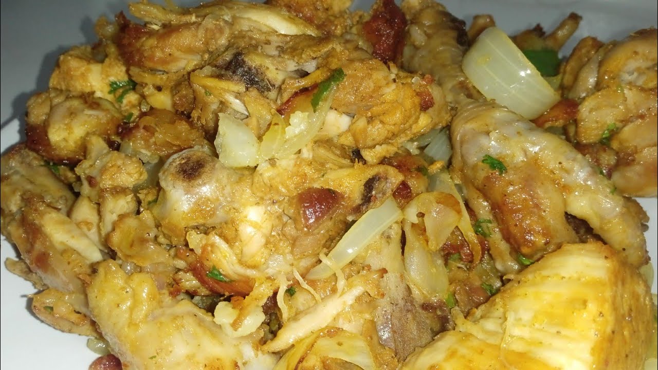 COMO FAZER UM DELICIOSO FRANGUINHO A PASSARINHO MACIO DOURADINHO E SUCULENTO COM BATATA E CEBOLA