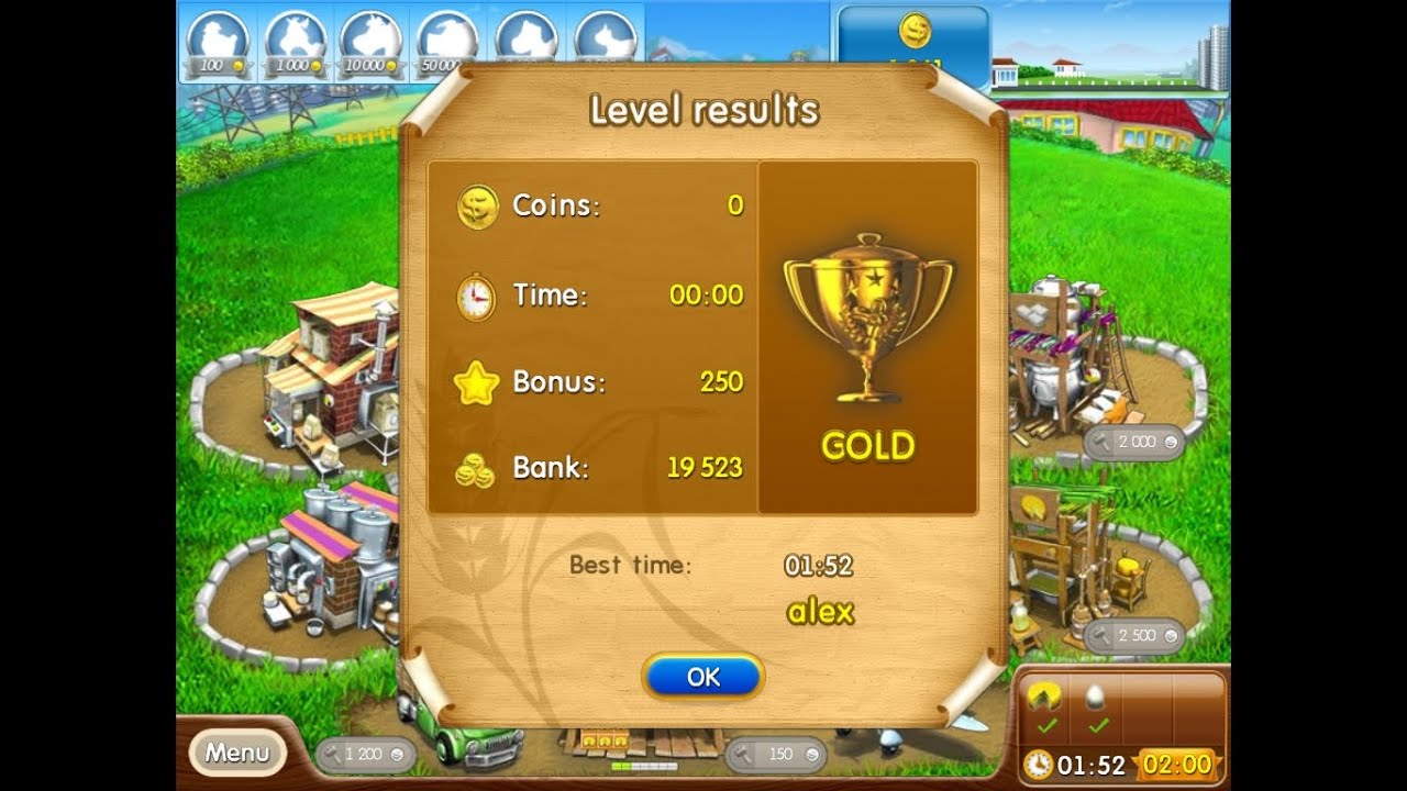Farm Frenzy Pizza Party only GOLD Goat Street 2 (level 25) Веселая ферма Печем пиццу Козья 2 Золото