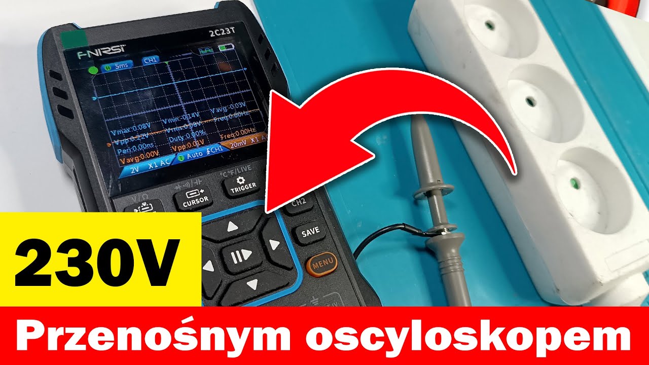 230V przenośnym oscyloskopem - można?