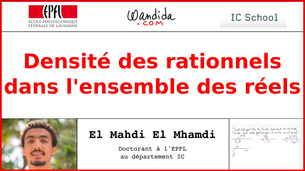 Densité des rationnels dans l'ensemble des réels par dichotomie | El Mahdi El Mhamdi