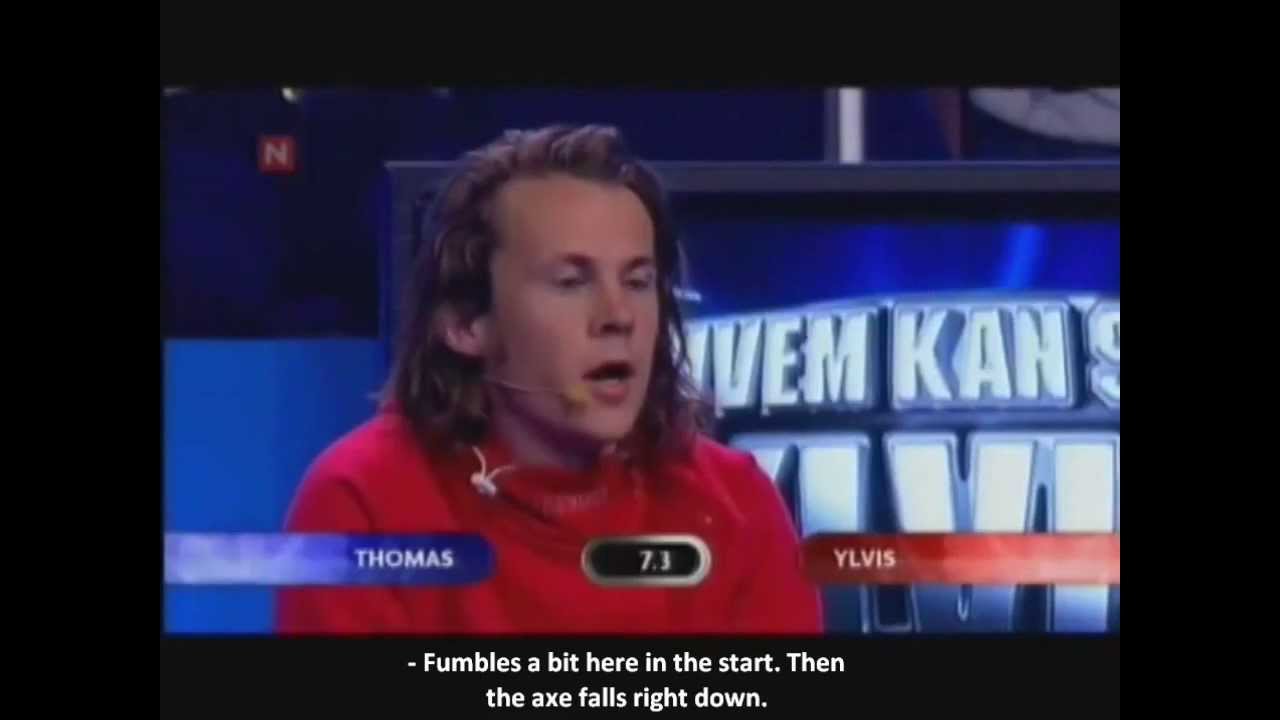 Wood Cleaving (Eng. subtitles) - Hvem kan slå Ylvis?