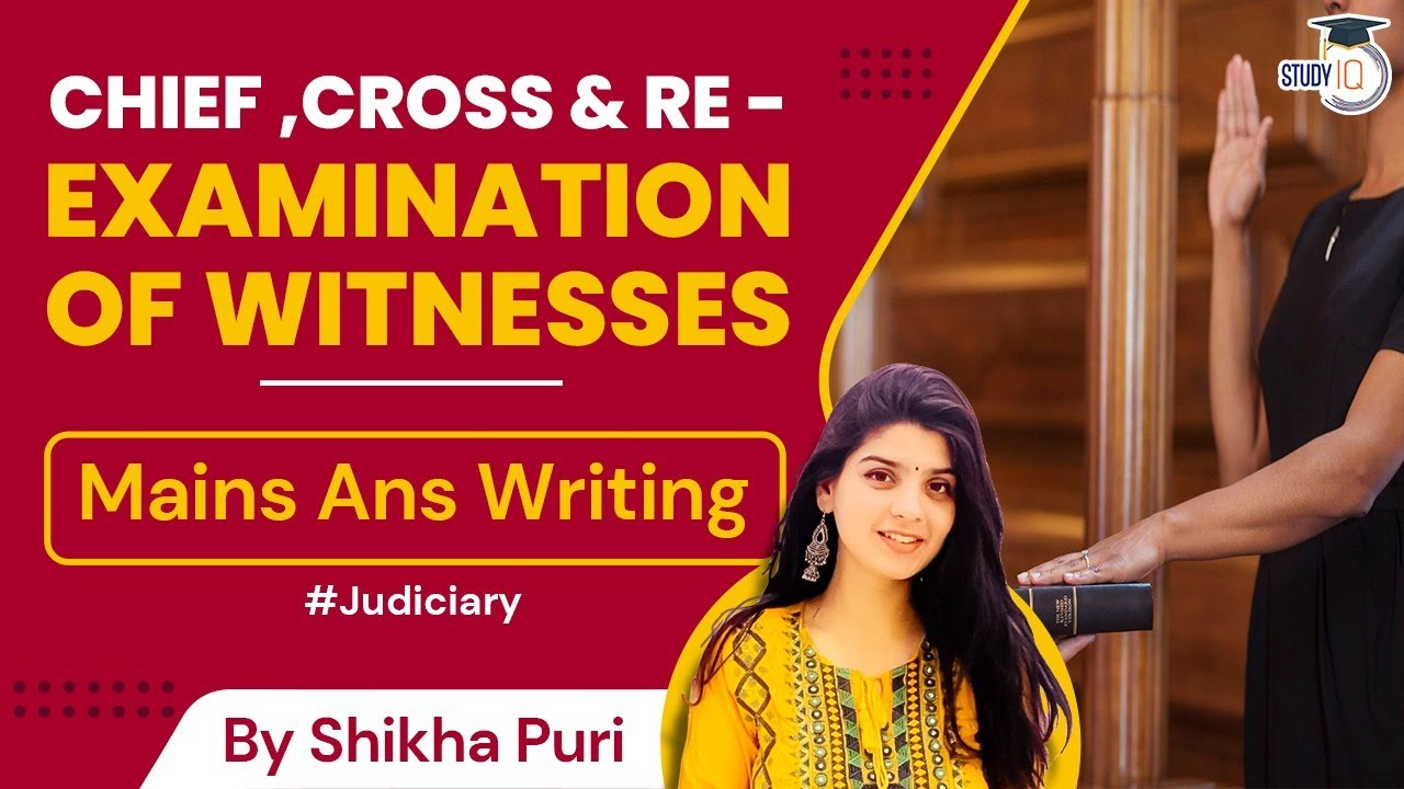 Examination of Witnesses | Chief, Cross and  Re - examination | Judiciary