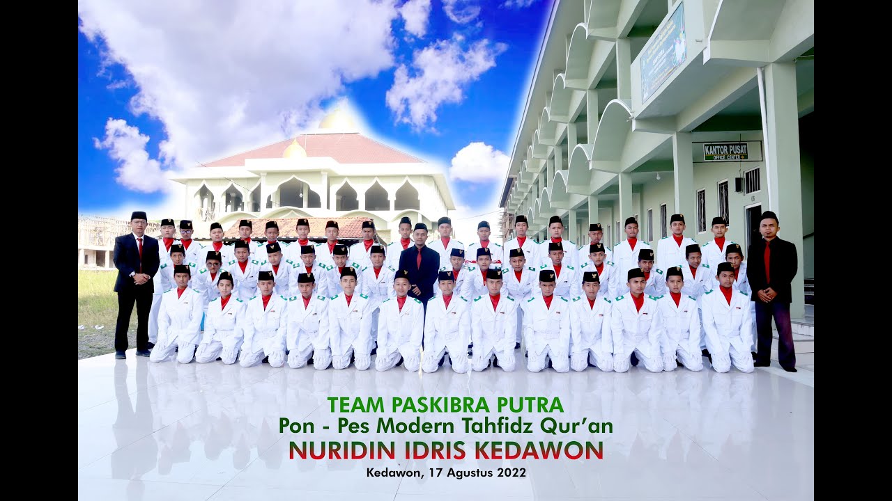UPACARA Detik-detik Proklamasi Kemerdekaan RI ke 77 Di Ponpes Modern Tahfidzul Quran Nuridin Idris
