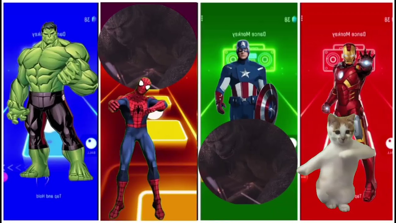 Tiles Hop music Dance Marvel Heroes Superman's Full Hd Video 2025 #1