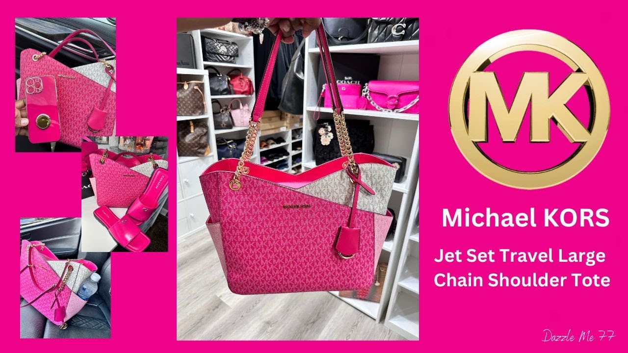What’s in my Bag? Michael Kors Jet Set Travel Large Chain Shoulder Tote🩷💕
