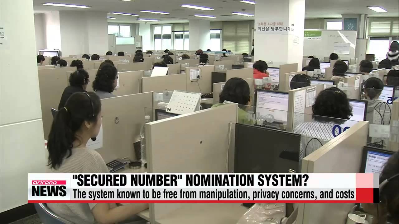 What is election nomination process based on &Prime;secured number&Prime;？   안심번호