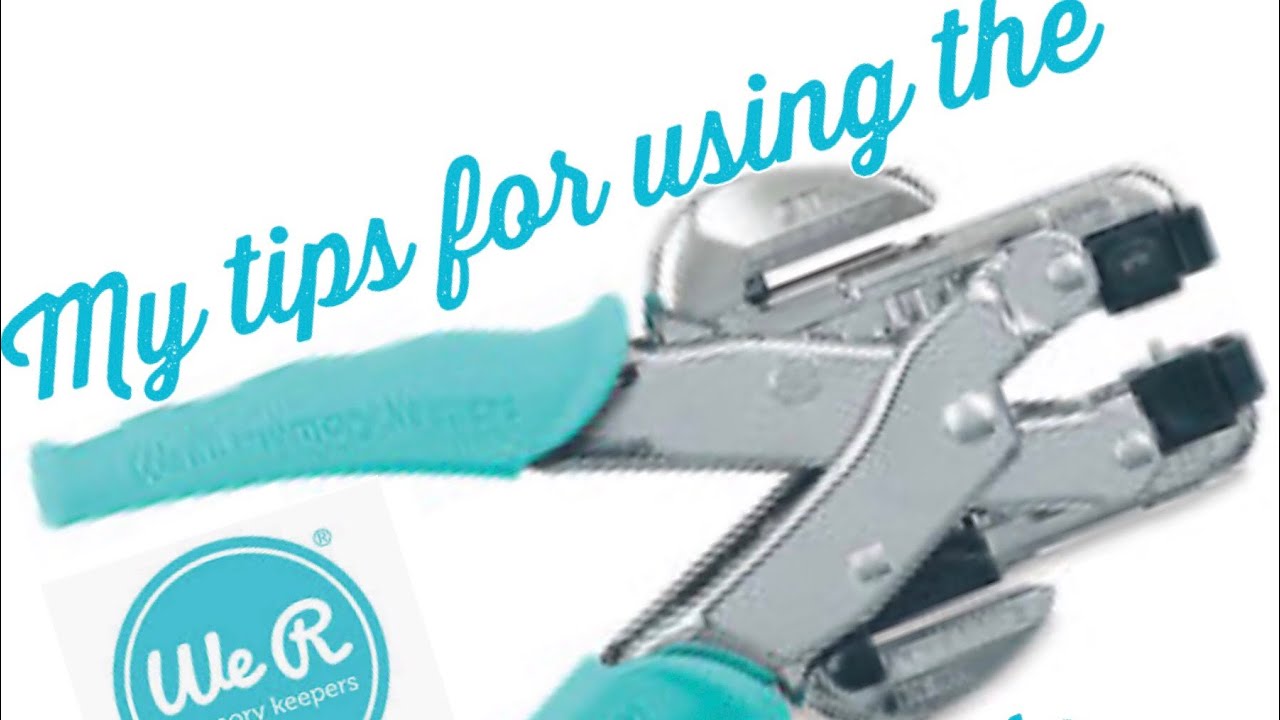How to use a Crop A Dile for paper punching & eyelet setting