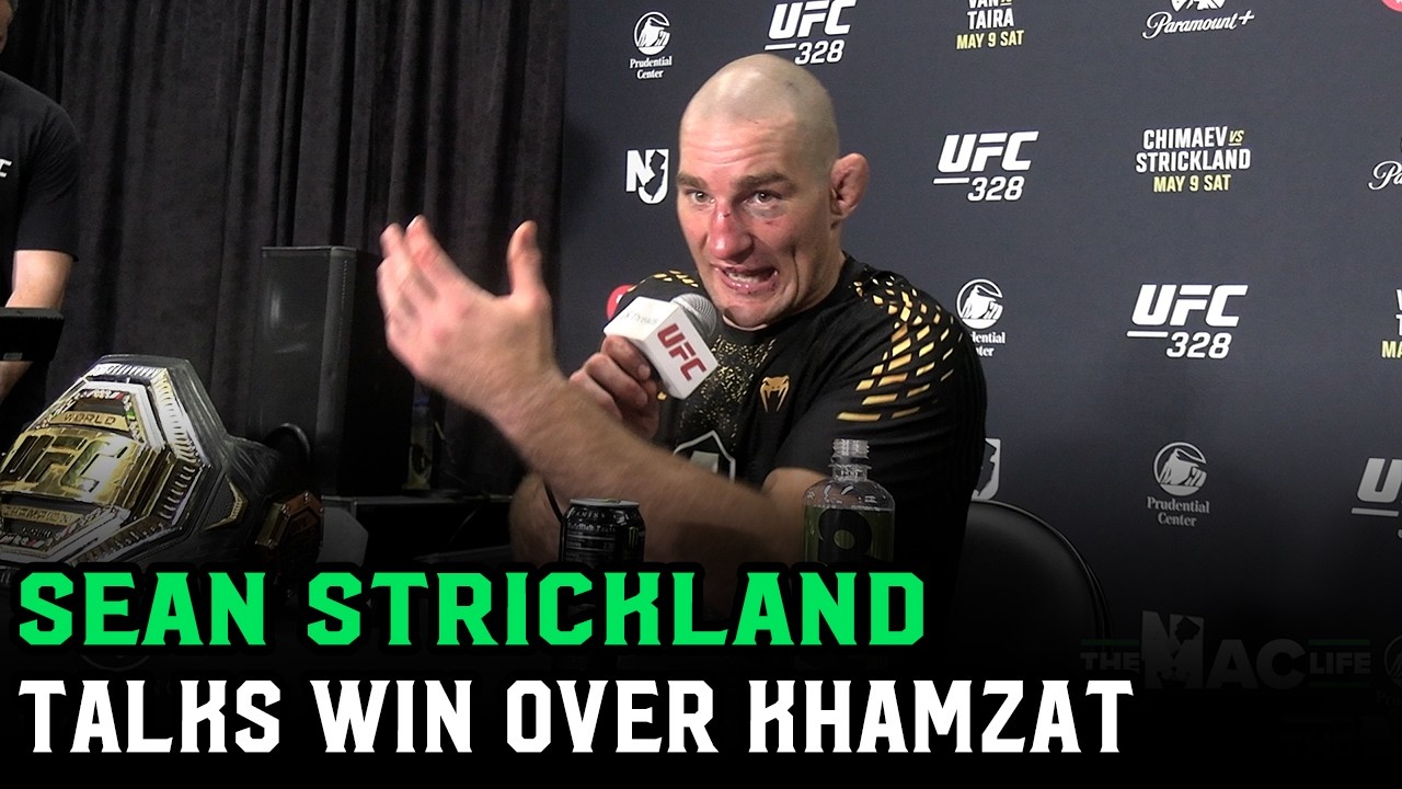 Sean Strickland on Khamzat Chimaev Win: &ldquo;He was prepared to die for it&rdquo; | UFC 328 Post Fight Presser