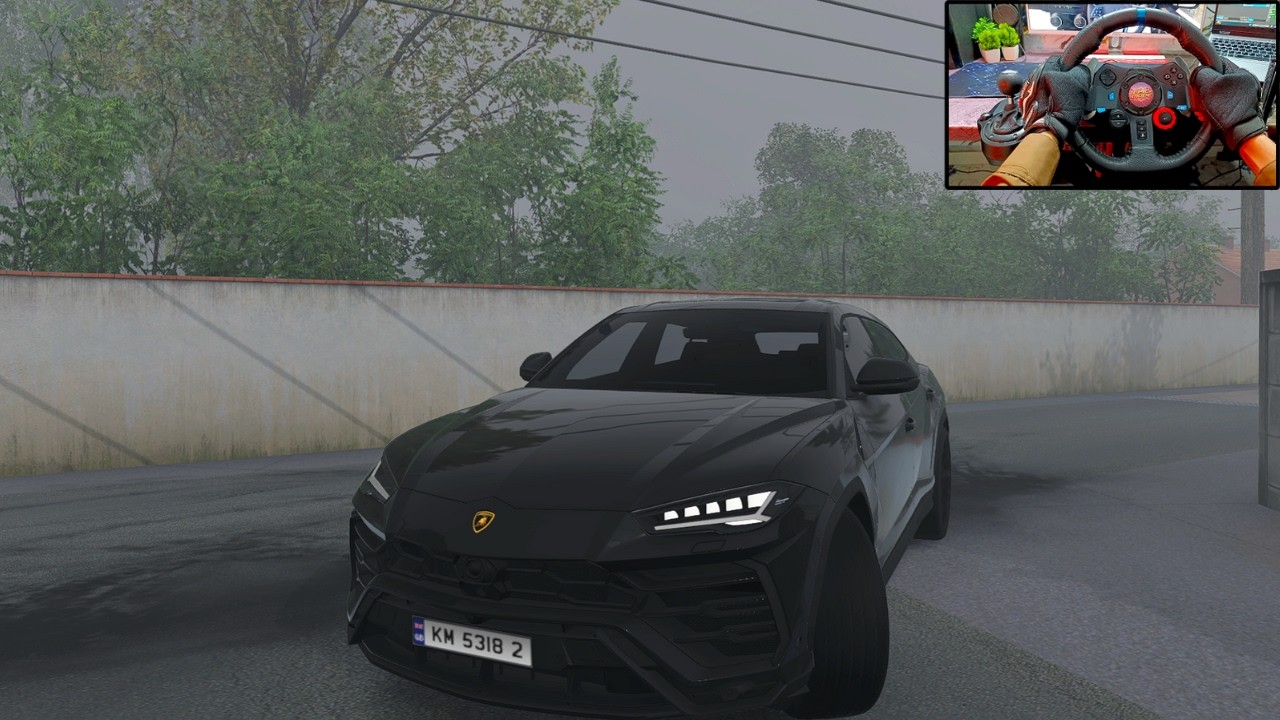 Lamborghini Urus in Foggy Narrow Roads! | ETS2 + Logitech G29 Immersive Drive 🌫️🚙