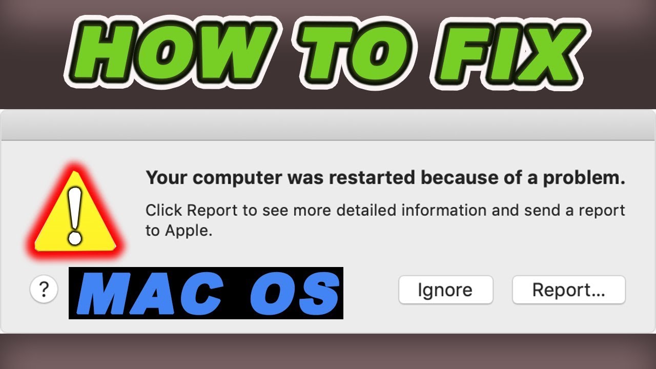 Ваш компьютер перезагрузился из-за проблемы с Mac | Проблемы Mac | Учебное пособие 😱💥