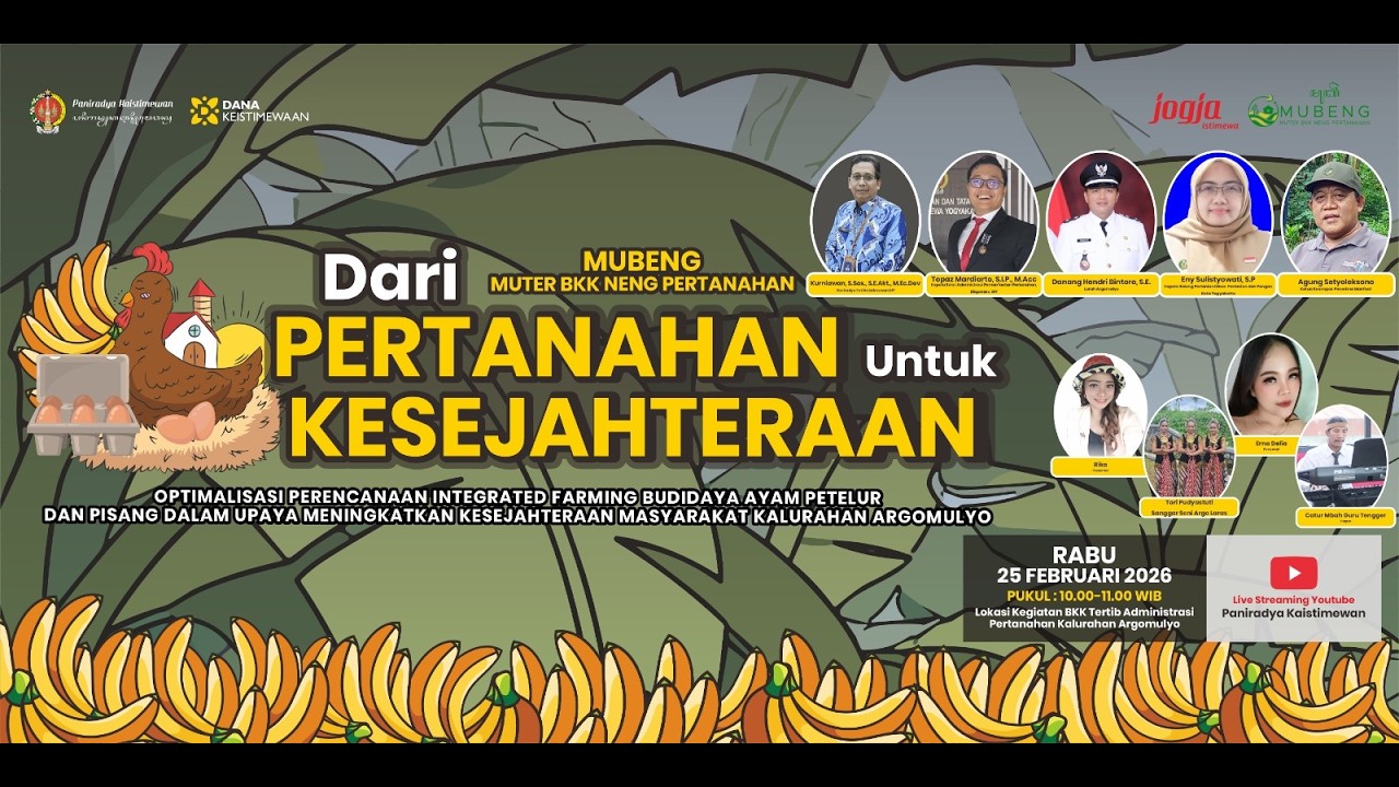 MUBENG - Optimalisasi Perencanaan Integrated Farming Budidaya Ayam Petelur dan Pisang Argomulyo