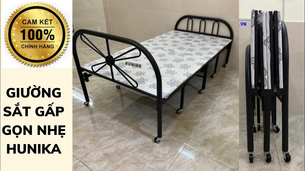 Giường Sắt Gấp Gọn Thông Minh Tiết Kiệm Diện Tích
