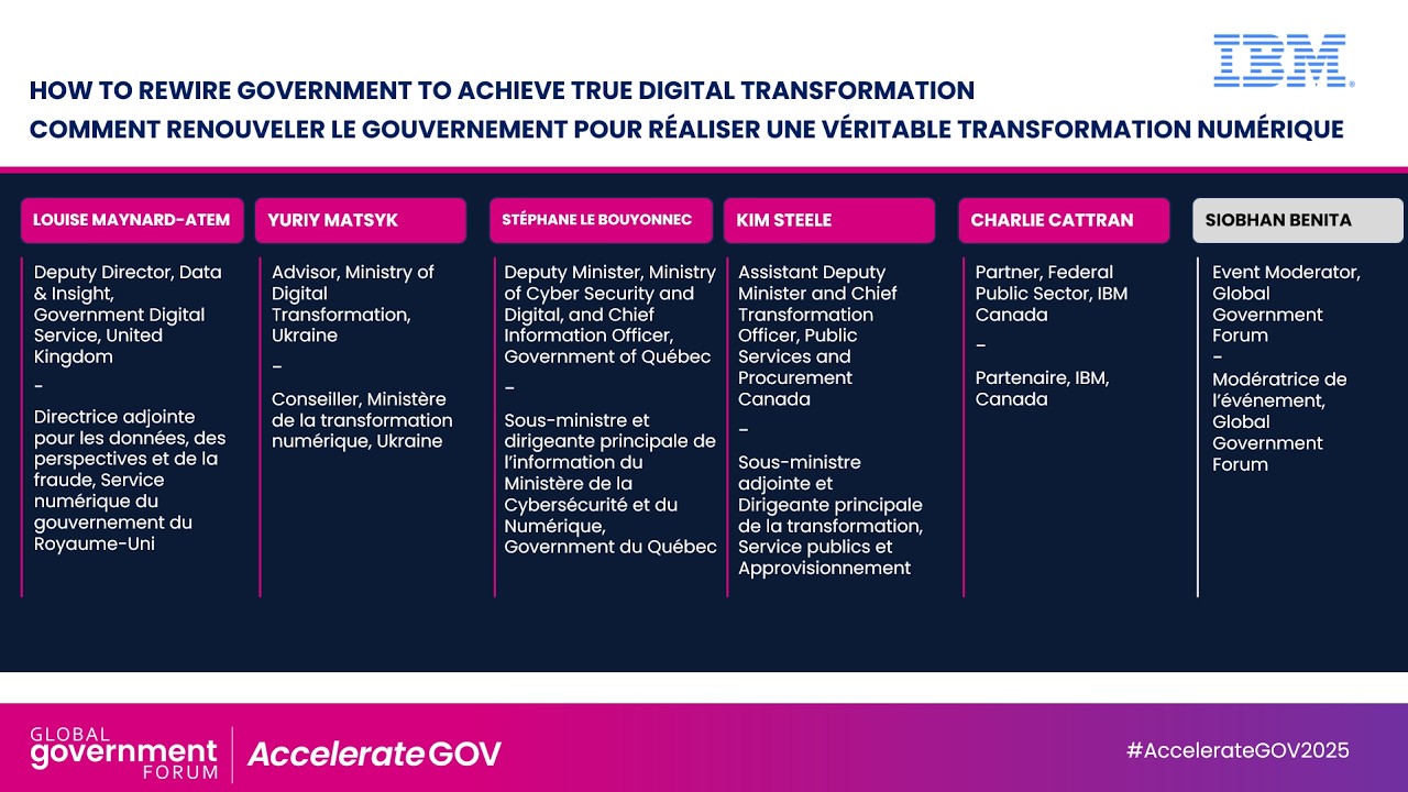 AccelerateGOV 2025 - How to Rewire Government to Achieve True Digital Transformation