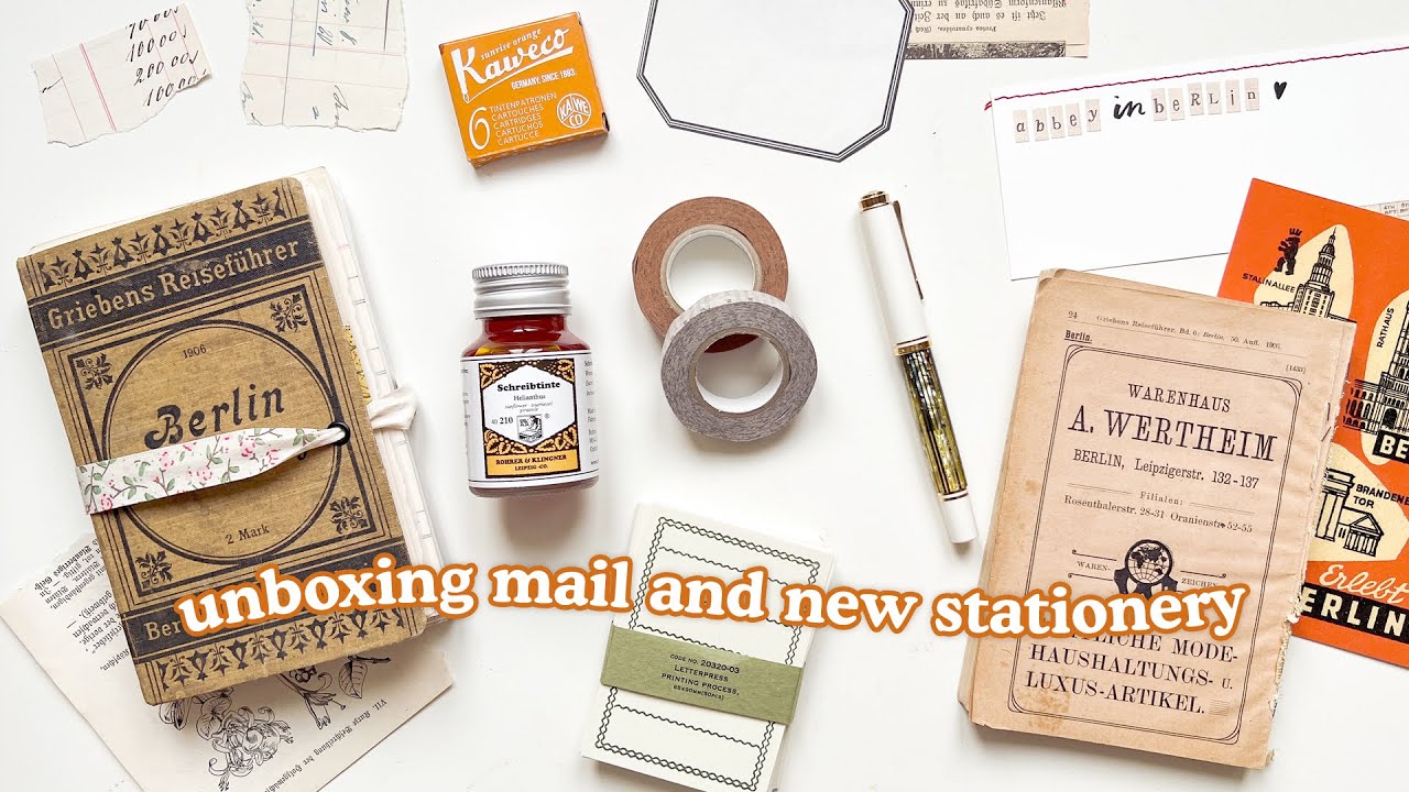 Unboxing Mail & New Stationery from Berlin 💌 | Abbey Sy