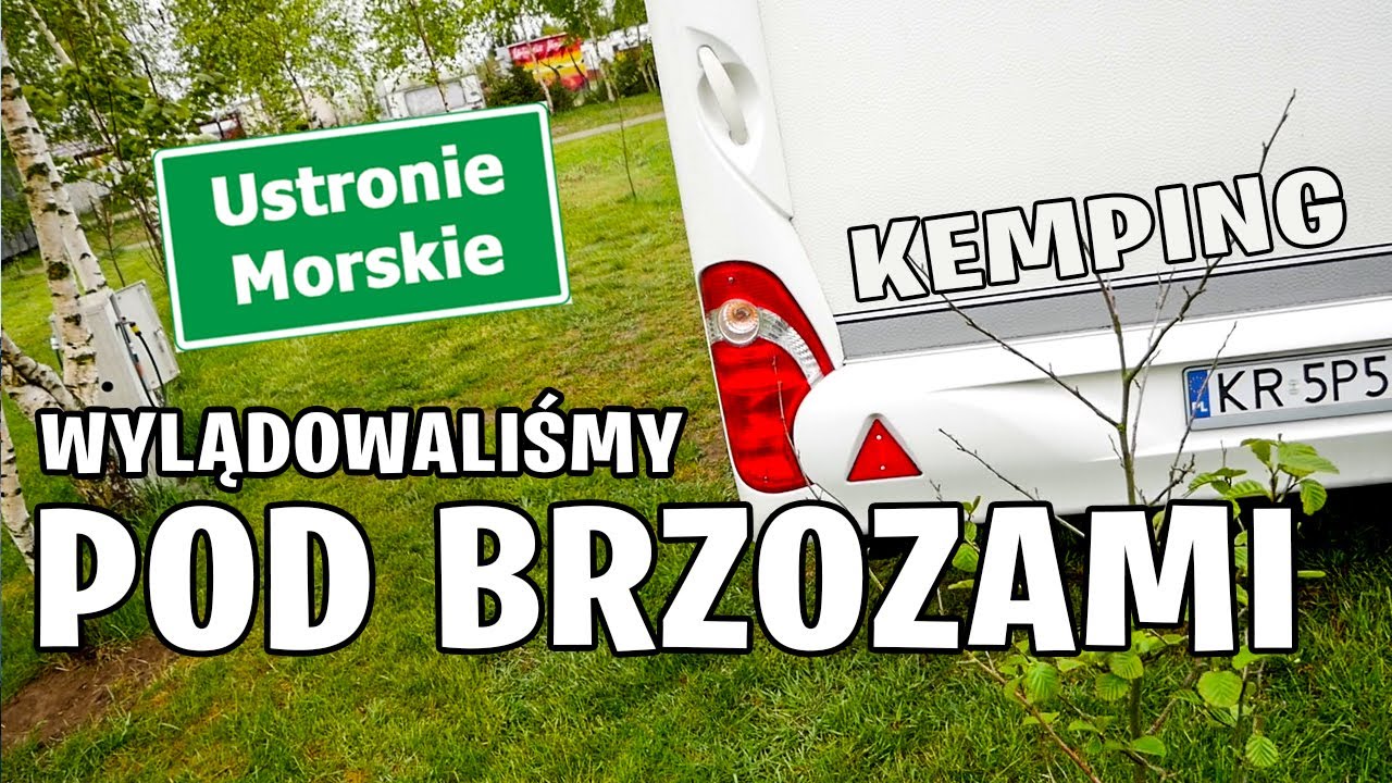 Ustronie Morskie w Deszczu, ale z Pięknym Zachódem Słońca. Kemping Pod Brzozami