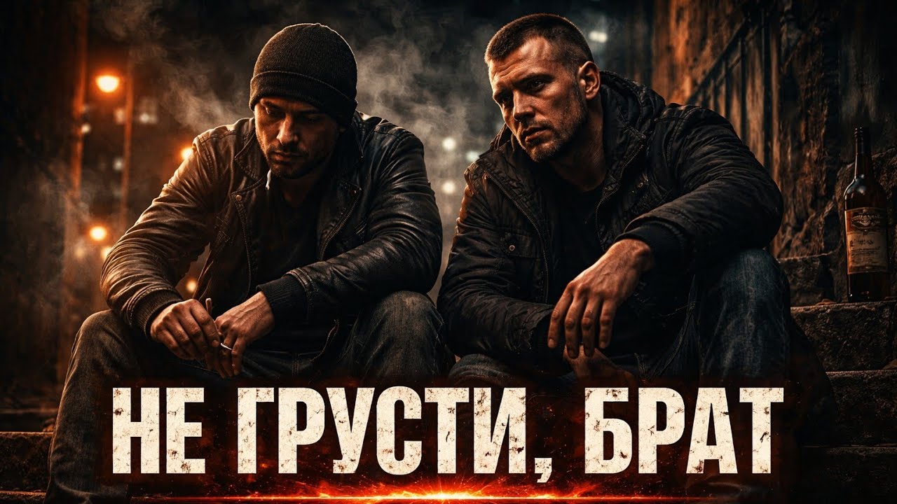 НЕ ГРУСТИ БРАТ Я С ТОБОЙ НАВСЕГДА #шансон #душевныепесни #chanson 