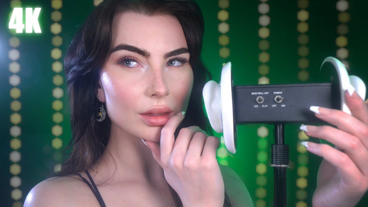 ASMR Hypnotic Ear Massage w/ Sensitive Mouth Sounds ~ 100% Sensitivity ♡‧₊˚  (4K)
