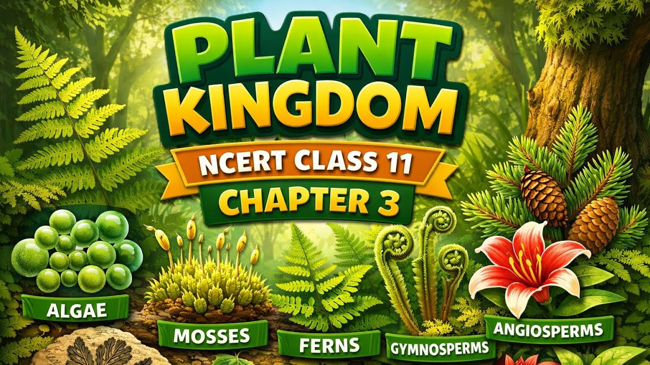 पादप जगत। Biology class 11th chapter 3।NCERT plant kingdom।#educatuon #learnwithai 
