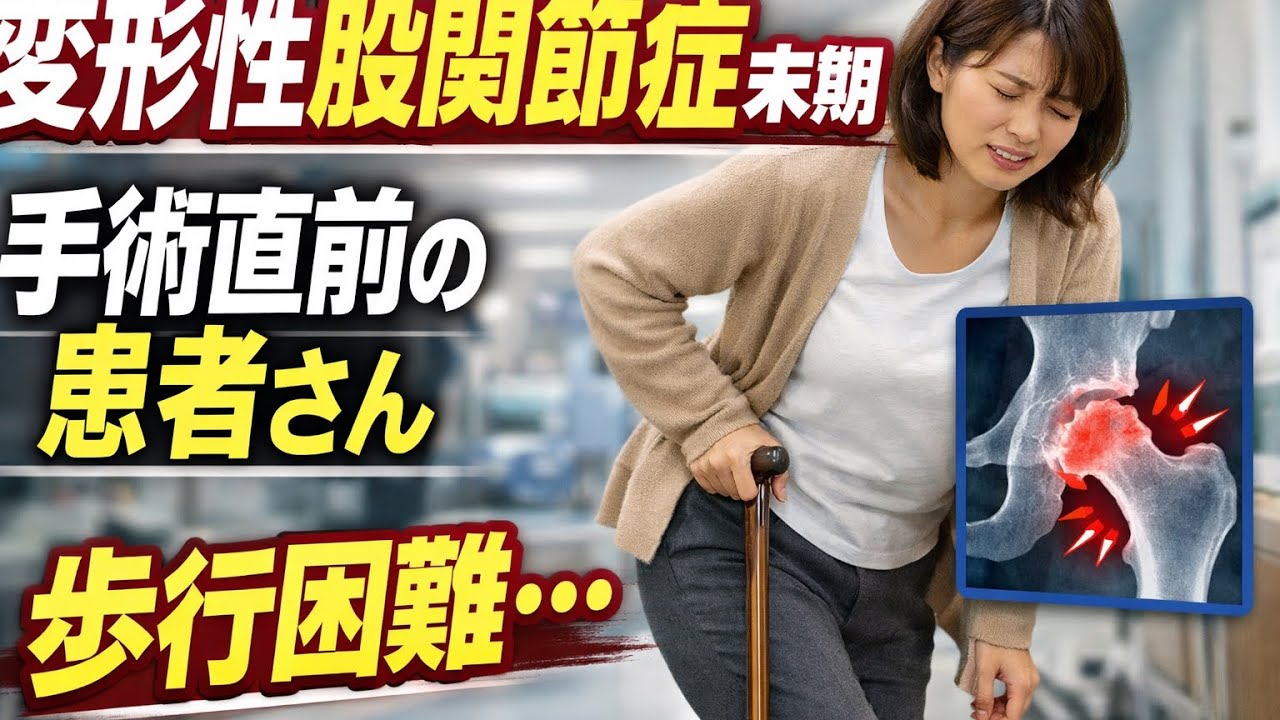 手術直前　変形性股関節症で歩けないに整体