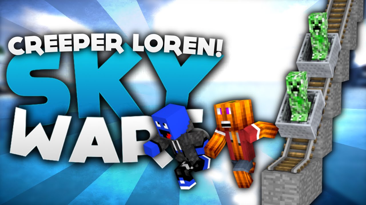 MEGA SCHIENENWEG MIT CREEPER BOMBER! - Minecraft Sky Wars! | DieBuddiesZocken