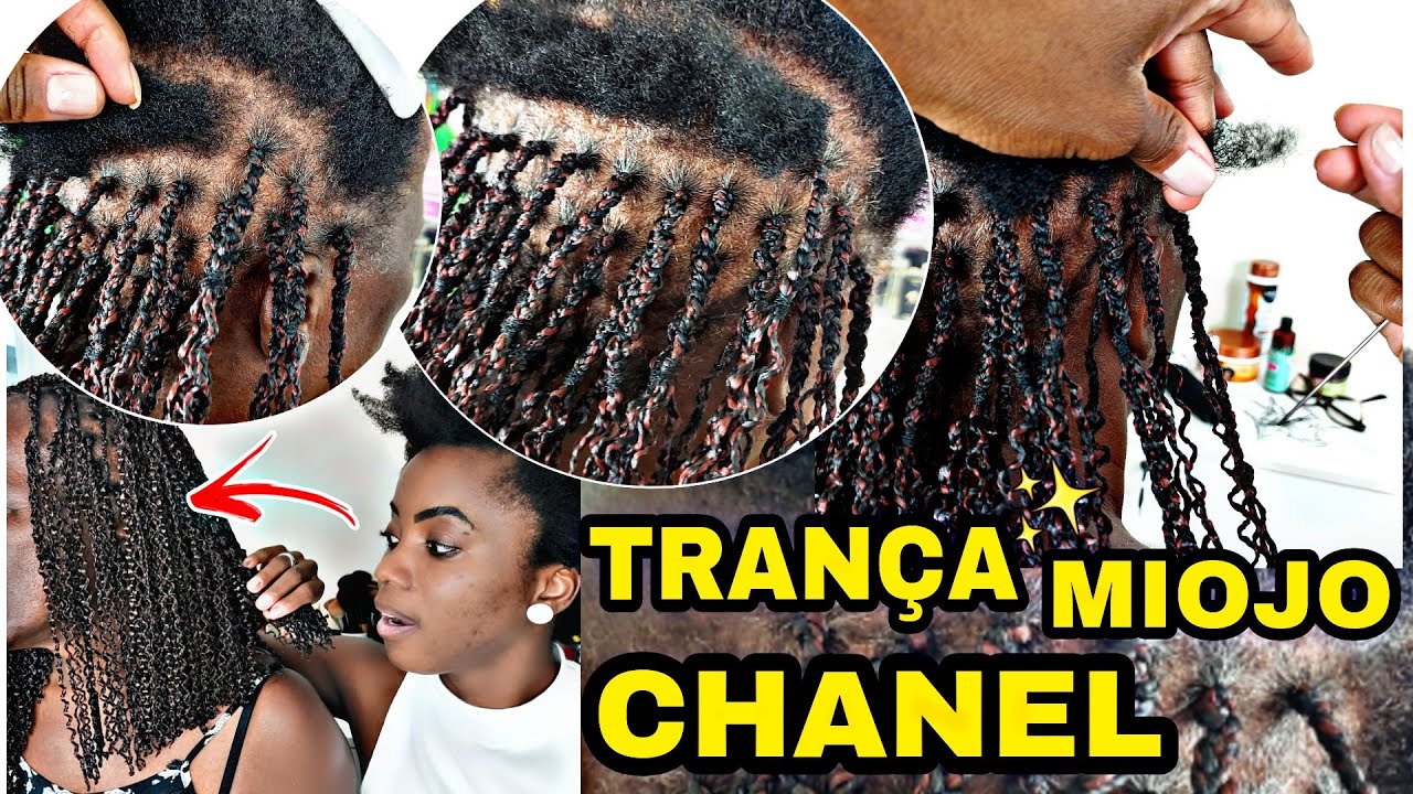 COLOCANDO TRANÇA MIOJO CHANEL NA MINHA MÃE