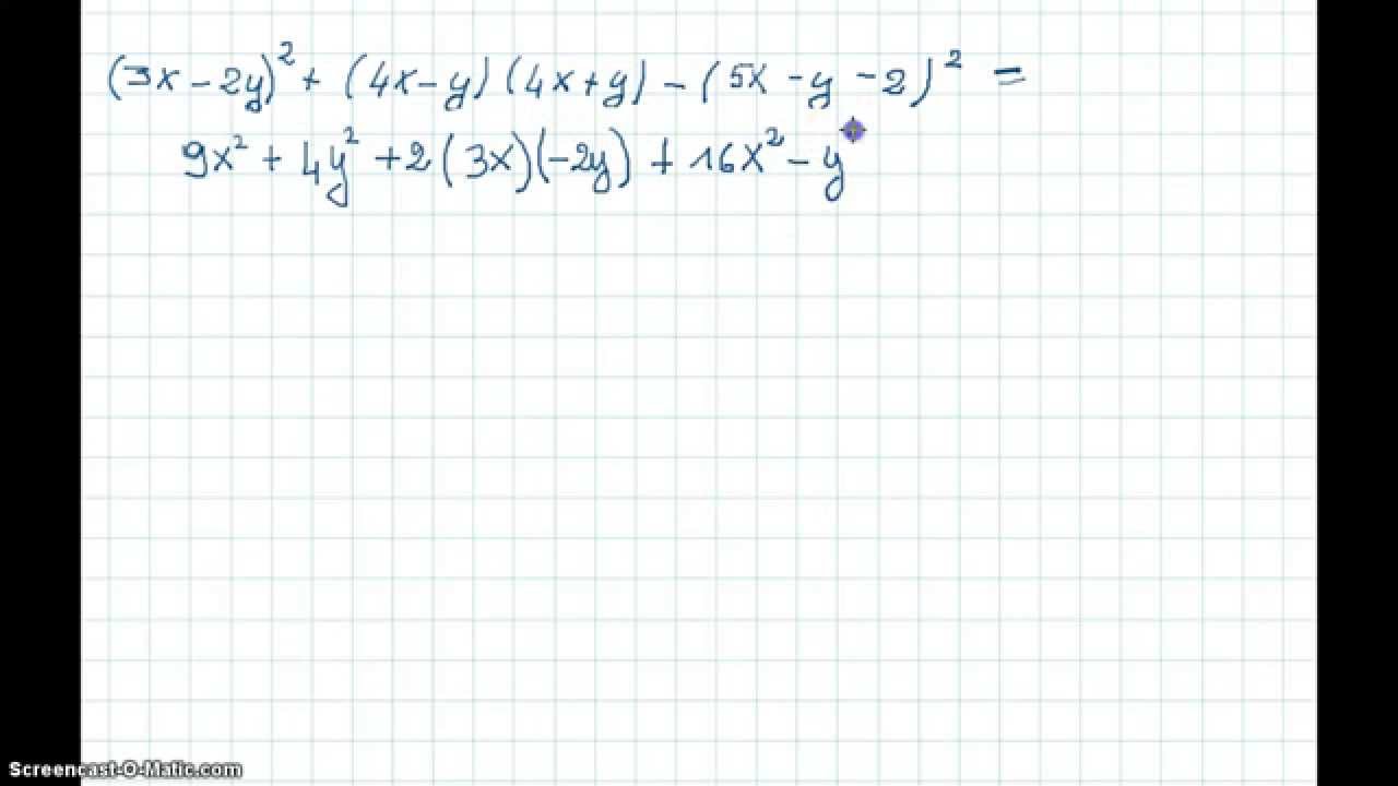 Espressione con prodotti notevoli