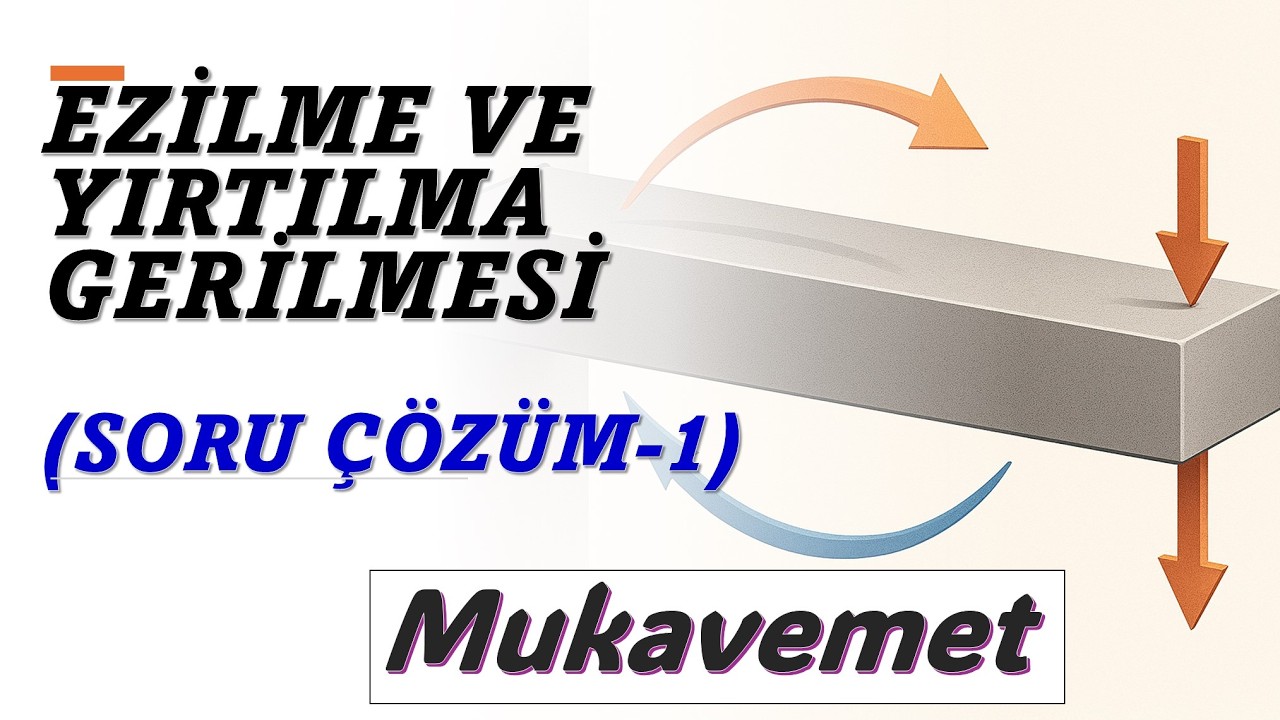 Pimlerde maksimum kuvvet hesaplama (Soru Çözüm-2) (Mukavemet D.4)